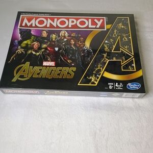 Hasbro Monopoly Marvel Avengers Board Game - Black, Gold, Red